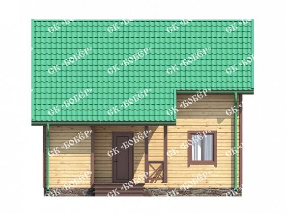 Дом из бруса 7.5х8. фото