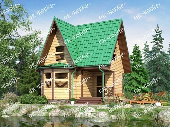 Деревянный сруб 6х8