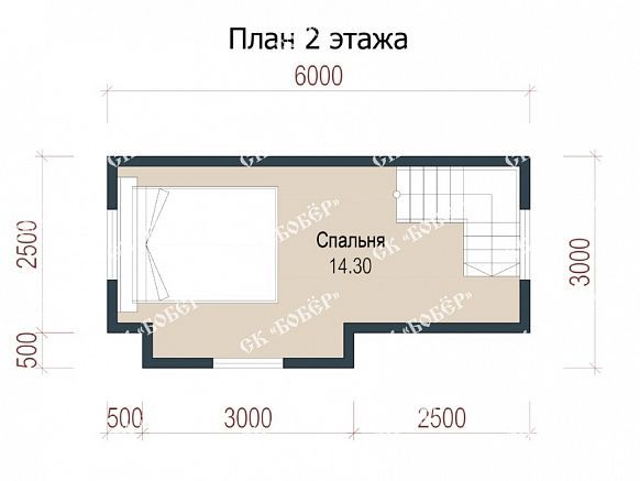Дачный дом из бруса 6х8. фото