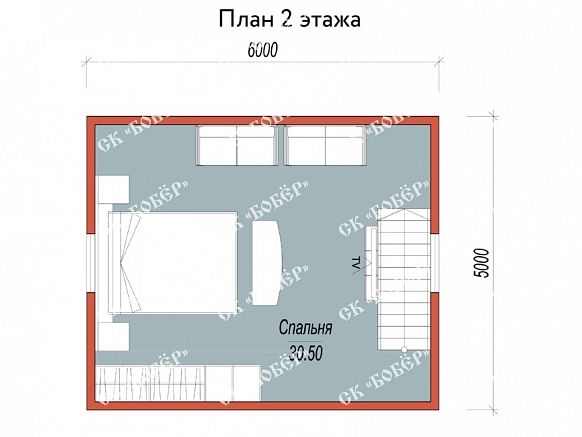 Сруб из бруса 6х6. фото